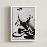 "Ink perspective" - Art Print in Black and white ink by Svitlana Martynjuk - Framed Canvas