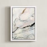 "Beneath the Layers" - Art Print in Pewter by Melanie Severin - Framed Canvas