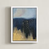 "Widow's Watch" - Art Print in Midnight by Holly Whitcomb - Framed Canvas