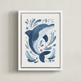 "Sea Spirits 1" - Art Print in Ocean by Corrina Reid - Framed Canvas