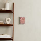 "Folk Floral Snake" - Art Print in Coral by Juliana Moreira-Callahan - In a Room