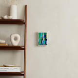 "Tomales Road: Aerial Pastures" - Art Print in Turquoise by Poppy Dodge - In a Room