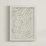 "Maze" - Art Print in Fog Grey by Alisa Galitsyna - Framed