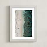 "Tranquility" - Art Print in Lagoon by Alaric Yanos - Framed