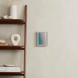 "Striations" - Art Print in Turquoise by Courtney Crane - In a Room
