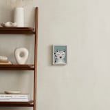 "Snow Leopard" - Art Print in Duck Egg by 2birdstone - In a Room