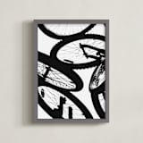 "Shadow Cycle" - Art Print in Tire by Beth Murphy - Framed