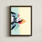 "New Life" - Art Print in Light Aqua by The Savage Label - Framed