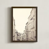 "Montmartre Unique Perspectives" - Art Print in Parisian Limestone by Caroline Mint - Framed
