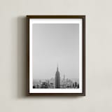 "NYC" - Art Print in black and white by Shannon Kirsten - Framed
