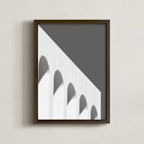"Arches in black and white" - Art Print in Black and White by Alaric Yanos - Framed