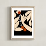 "I am So Happy!" - Art Print in Black Beauty by cyrille gulassa - Framed