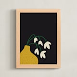 "Moussonnerie I" - Art Print in Black by Alex Roda - Framed