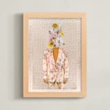"Forever Blooming" - Art Print in Golden Meadow by Theresa Bear - Framed
