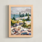 "Under the Midday Sun" - Art Print in Warm Gray by Jess Franks - Framed