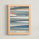 "Intersection" - Art Print in Slate by Pippin Schupbach - Framed
