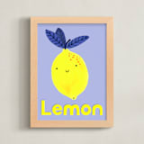 "My Fruity Family I" - Art Print in Light Purple by Marta Crea - Framed