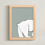 "Polar 2" - Art Print in Sage by Anne Ciotola - Framed