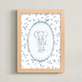 "Safari Heirloom 2" - Art Print in Morning Sky by Haley Knighten - Framed