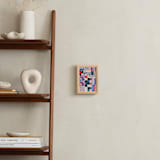 "Checker Madness" - Art Print in Marine Blue by Krissy Callahan - In a Room