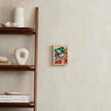 "Two Explorers II" - Art Print in Burnt Orange by Mojca Dolinar - In a Room