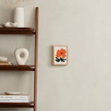 "Dancing Florals 2" - Art Print in Poppy by Carrie Moradi - In a Room