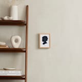"Silhouette: Custom Print with Text" - Custom Print in Midnight Blue by Minted - In a Room
