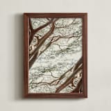 "Tapestry I" - Art Print in Woodland Green by Alicia Abla - Framed