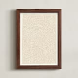 "Broadleaf" - Art Print in Warm Sand by Emily Kariniemi - Framed