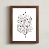 "Tree of Life" - Art Print in Blue Jay by Eve Schultz - Framed