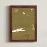 "Room 3 I" - Art Print in Earth Brown by Shiho Whitehead - Framed