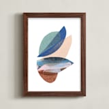 "tropical flora" - Art Print in rainbow by Carrie Moradi - Framed