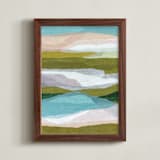 "Over the Pass 2" - Art Print in Sky by Carrie Moradi - Framed