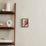 "La Fleur I" - Art Print in Taupe by Karen Kardatzke - In a Room