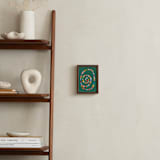 "Whirl of Colors" - Art Print in Shamrock Green by Alisa Galitsyna - In a Room