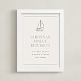 "Baby's Boat: Custom Print" - Custom Print in Sailor by Stephanie Hawkes - Framed