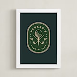 "By Par: Custom Print" - Custom Print in Evergreen by Susan Zinader - Framed