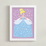 "Sparkling Cinderella" - Art Print in Midnight by Angela Thompson - Framed