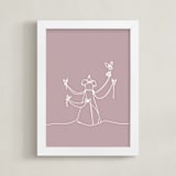 "The Dress from Disney's Cinderella" - Art Print in Blush by Britt Mills - Framed