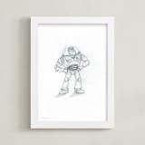 "Disney Pixar's Toy Story In Pencil I" - Art Print in Pencil by Anna Black - Framed