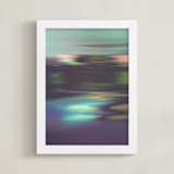 "Digital Drift" - Art Print in Mint by Karen Kardatzke - Framed