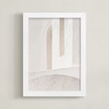 "Structural III" - Art Print in Stone by Jacquelyn Sloane Siklos - Framed