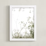 "Choices" - Art Print in White by Caroline Mint - Framed