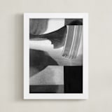"Construct 33" - Art Print in Black & White by Ashleigh Ninos - Framed