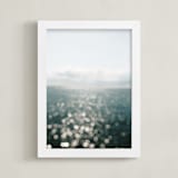 "Pamlico Sparkle" - Art Print in Blue Gray by ALICIA BOCK - Framed