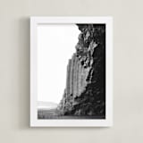 "basalt" - Art Print in steel grey by Alicia Abla - Framed