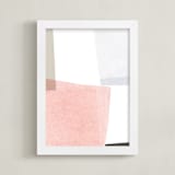 "Settling 1" - Art Print in Blush by Francesca Iannaccone - Framed