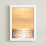"The Golden Hour" - Art Print in Golden Yellow by Lisa Sundin - Framed