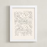 "Nature, you and me N.4 II" - Art Print in Ivory Black by Catilustre - Framed