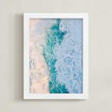 "Mystic Moments" - Art Print in Turquoise Green by Sea and Sky - Framed
